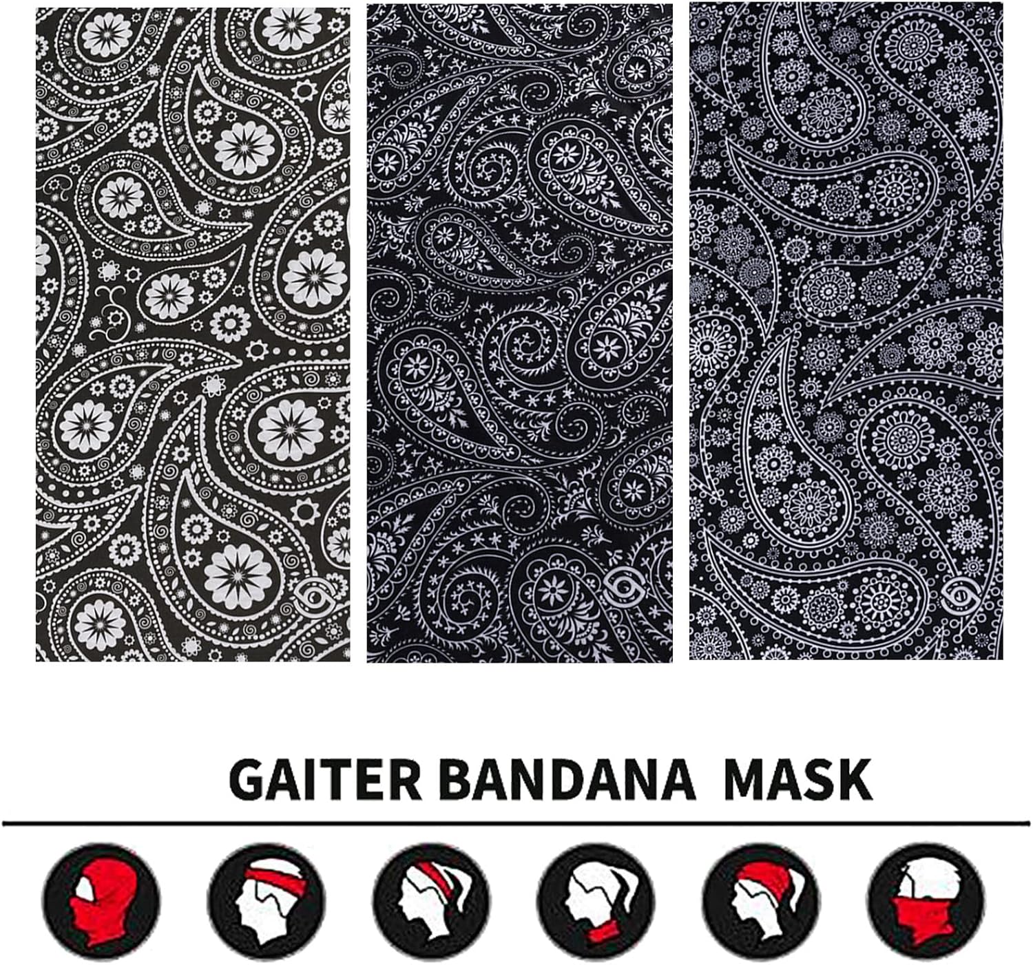Neck Gaiter Face Cover Bandana Mask Scarf, Breathable Sun& Dust-proof for Cycling Running Fishing Hiking - Image 5