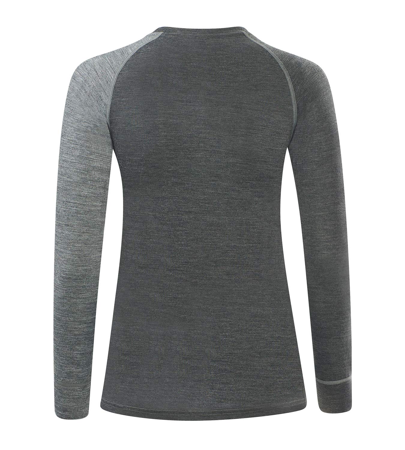 Black Crevice Damen Langarmshirt Aus Merino Wolle sous-vêtement Fonctionnel. Femme