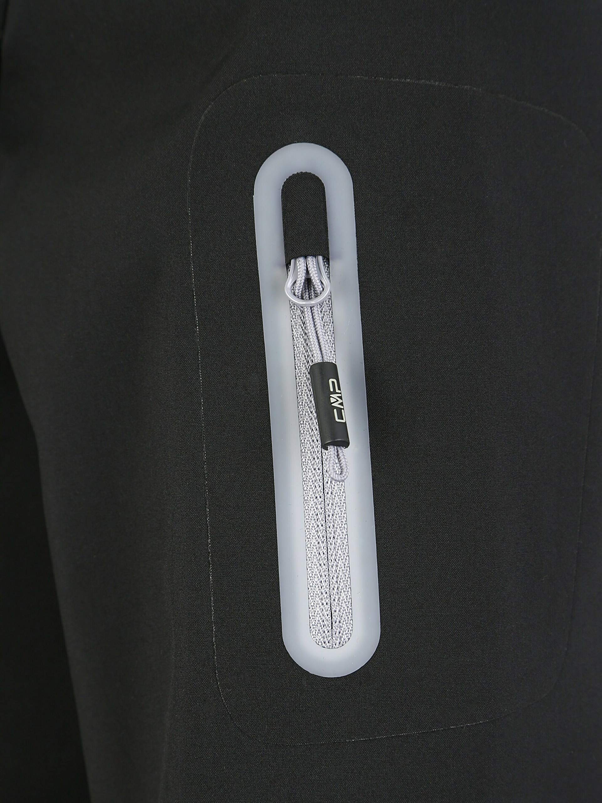 CMP Giacca In Softshell Da Donna Con Cappuccio Removibile, Nero 01, 52