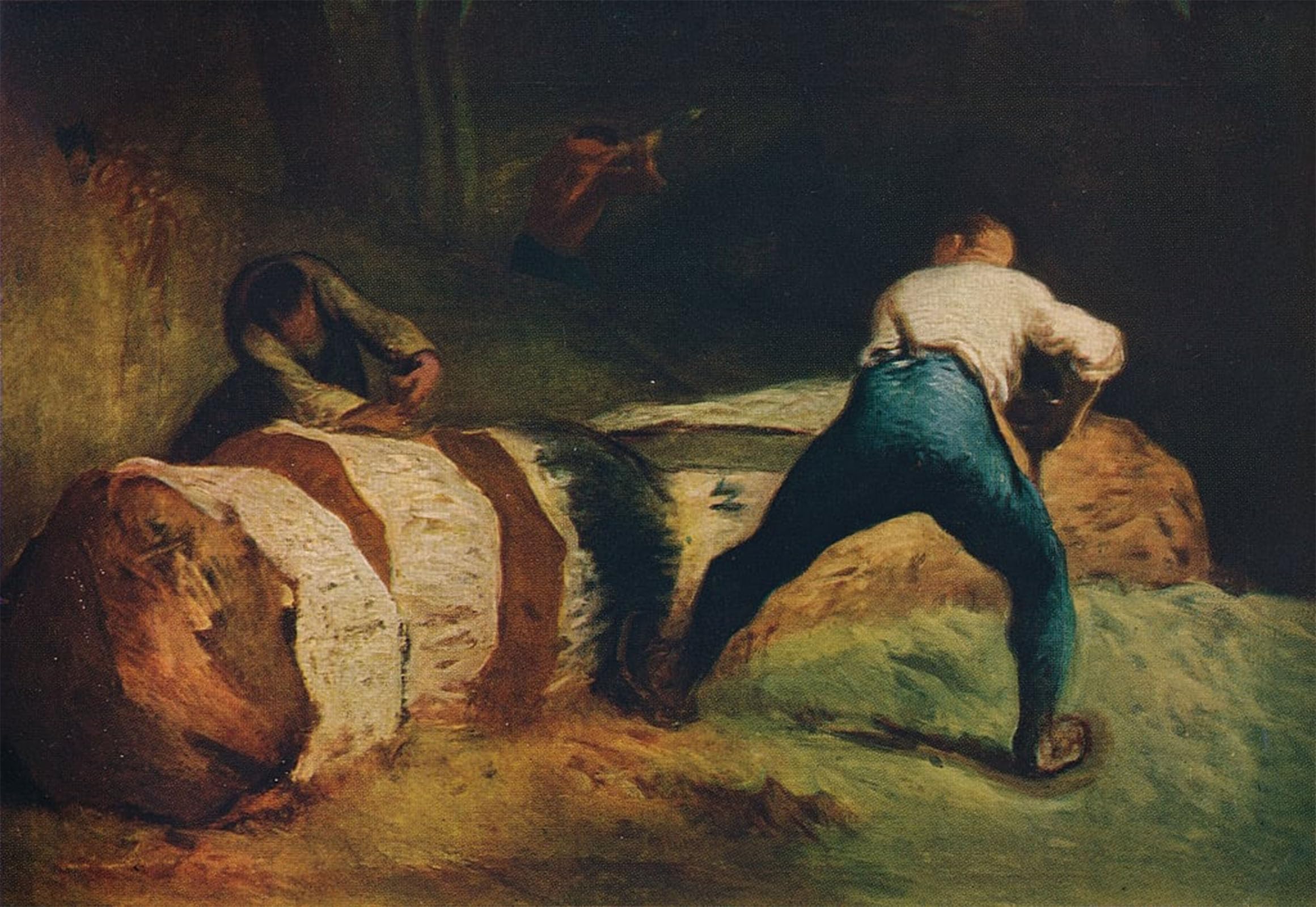 POSTERIIk Vintage Art Print Images Pictures Print the Wood Sawyers by Jean Francois Millets Modern Colour Posters for Office Home Decor 60x90cm