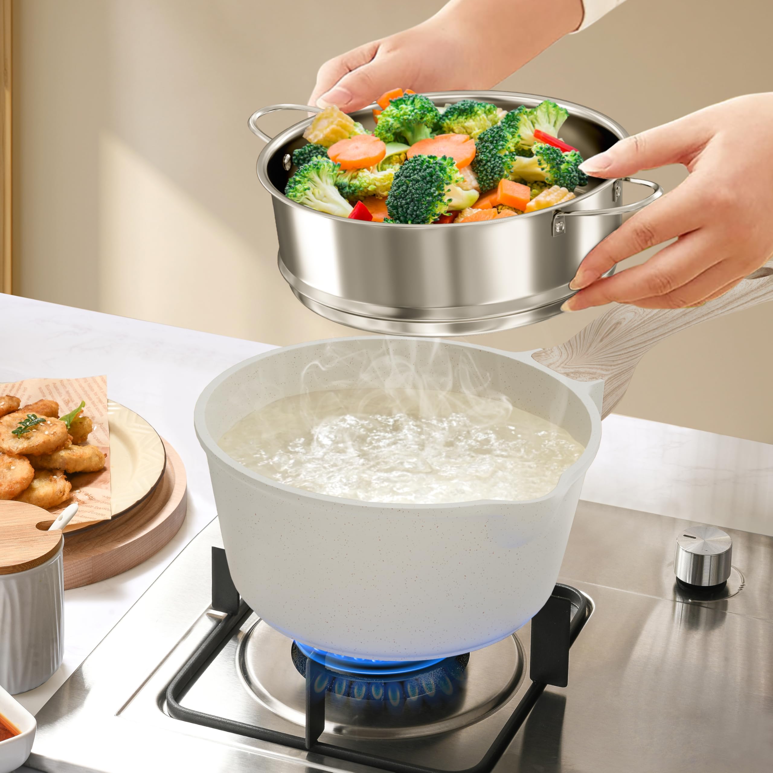 Amazon.com: Kitchen Cookware Sets, 21 Pcs Pots and Pans Set Non