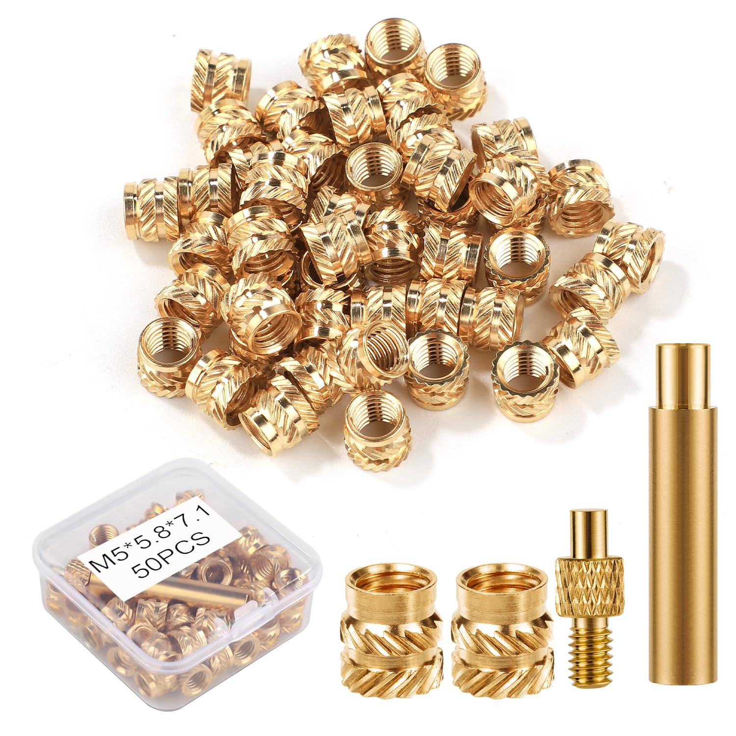 50pcs 3D Printing Brass Nuts