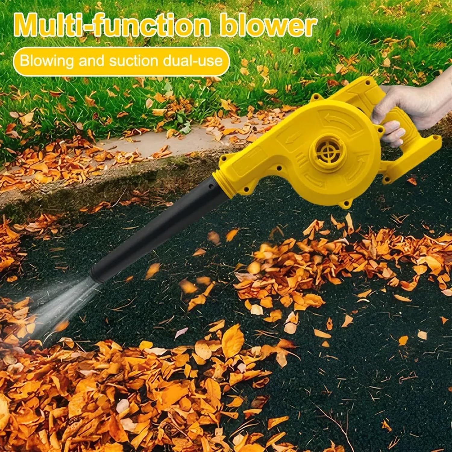 2 In 1 Cordless Air Blower & Vacuum Cleaner 20000r/min Computer Dust Collector 21V Leaf Blower