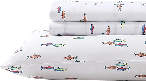 Eddie Bauer Kids - Sábanas de tamaño matrimonial, ropa de cama resistente a las manchas para niños pequeños con fundas a juego, súper suave, ideal