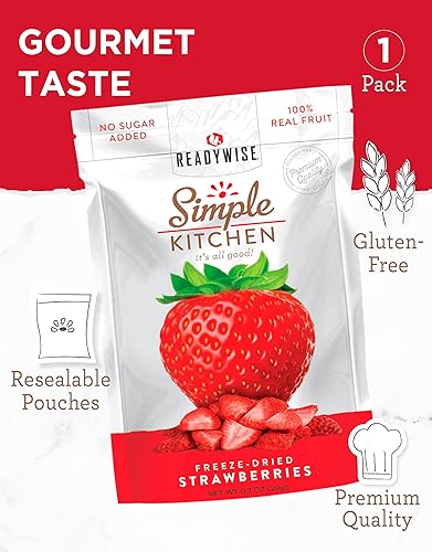 Miniatura 24 de READYWISE - Cocina simple, melocotones liofilizados, 1.16 oz, paquete de 6, vegetariano, sin gluten, aperitivos, melocotones, frutas secas, pre