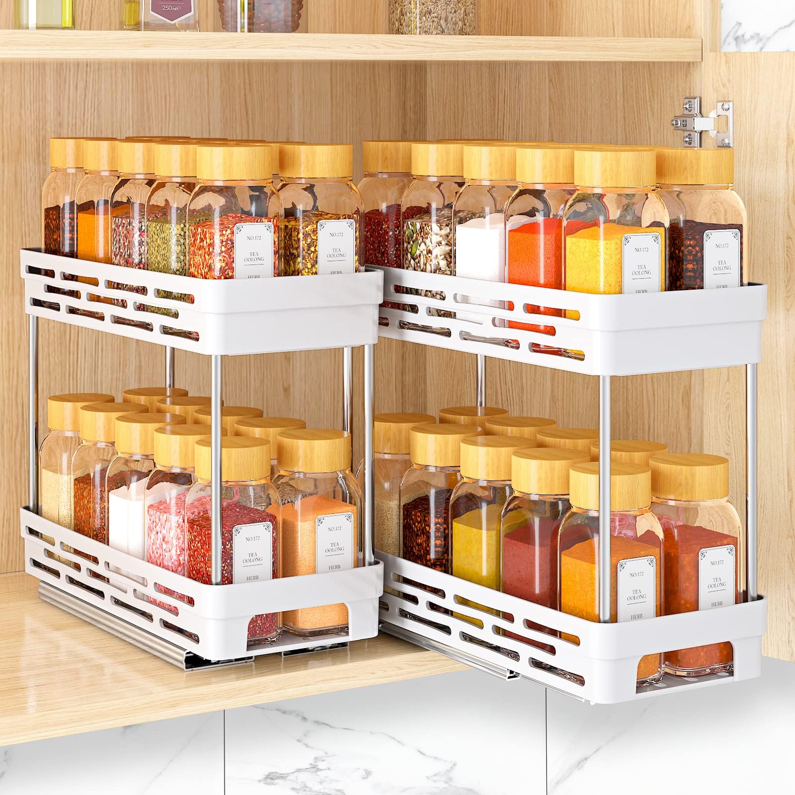 Amazon lokori 3 tier large capacity spice rack organizerspices