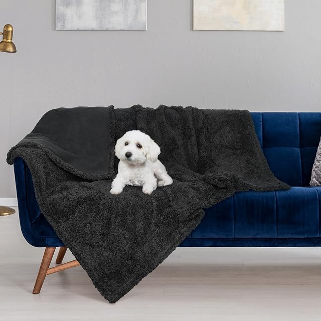 Foto 5 de 8 de Pawsee Manta impermeable para perros y gatos, lavable, manta impermeable para perros grandes
