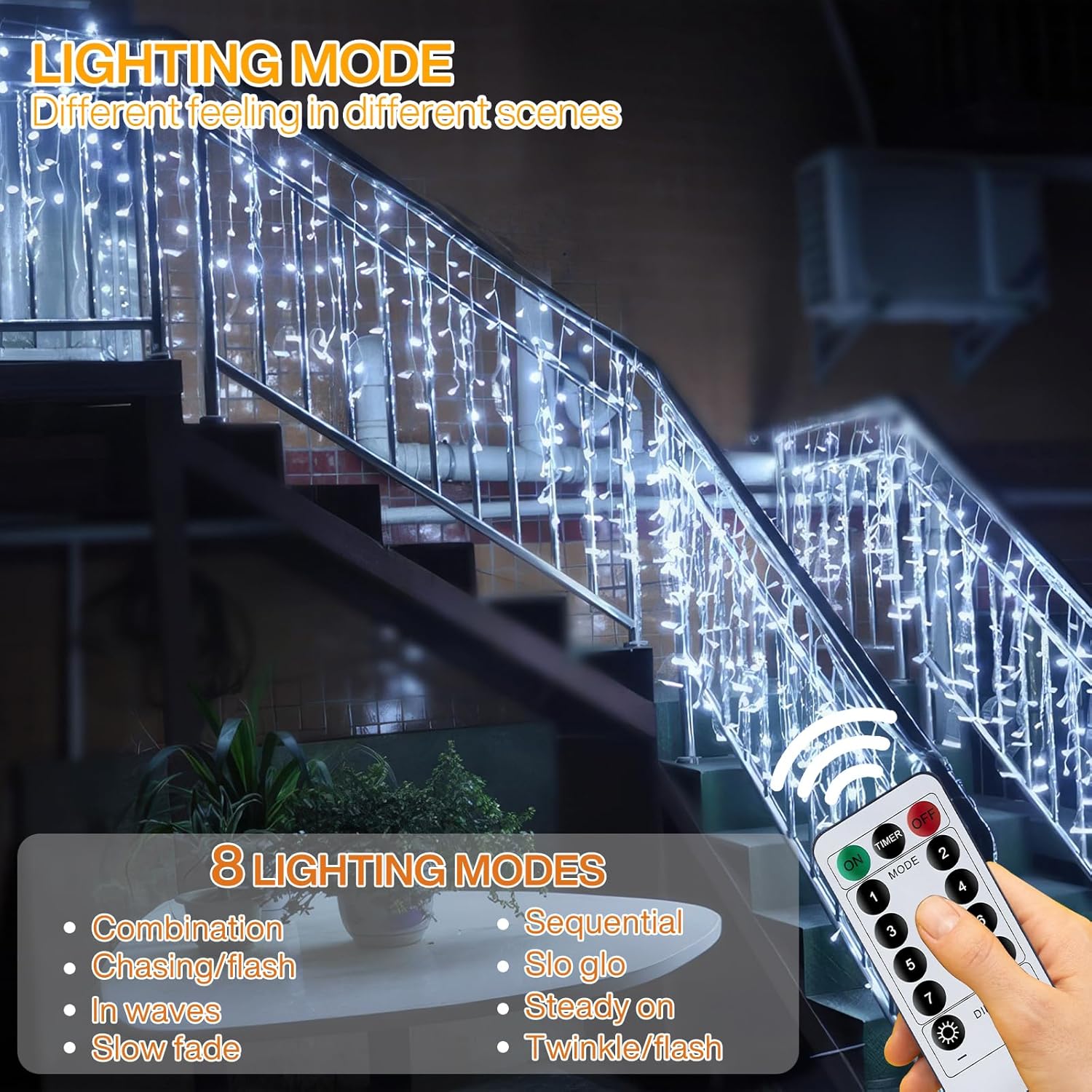 Guirlande Lumineux Extérieure avec Télécommande