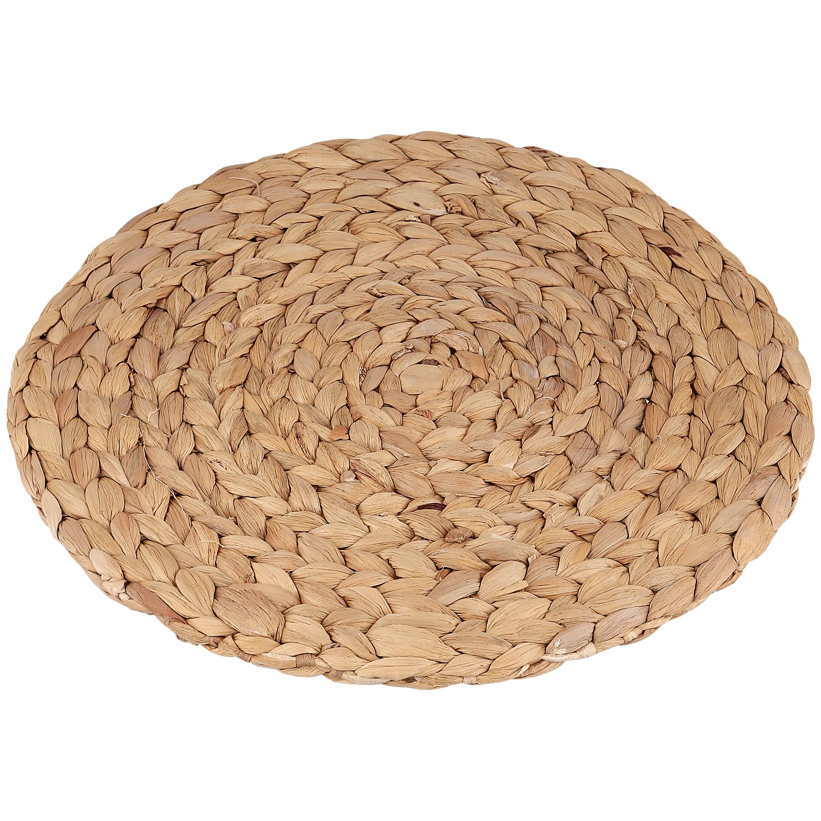 FUNSUEI Set di 5 tovagliette rotonde da 33 cm, intrecciate, rotonde, per tavolo da pranzo, cucina e ristorante