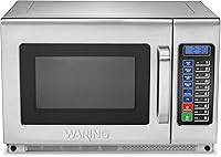 Vista 6 de Waring Horno microondas comercial WMO90 de servicio medio, 0.9 pies cúbicos, 10 ajustes de memoria programables, 5 niveles de potencia, construcción