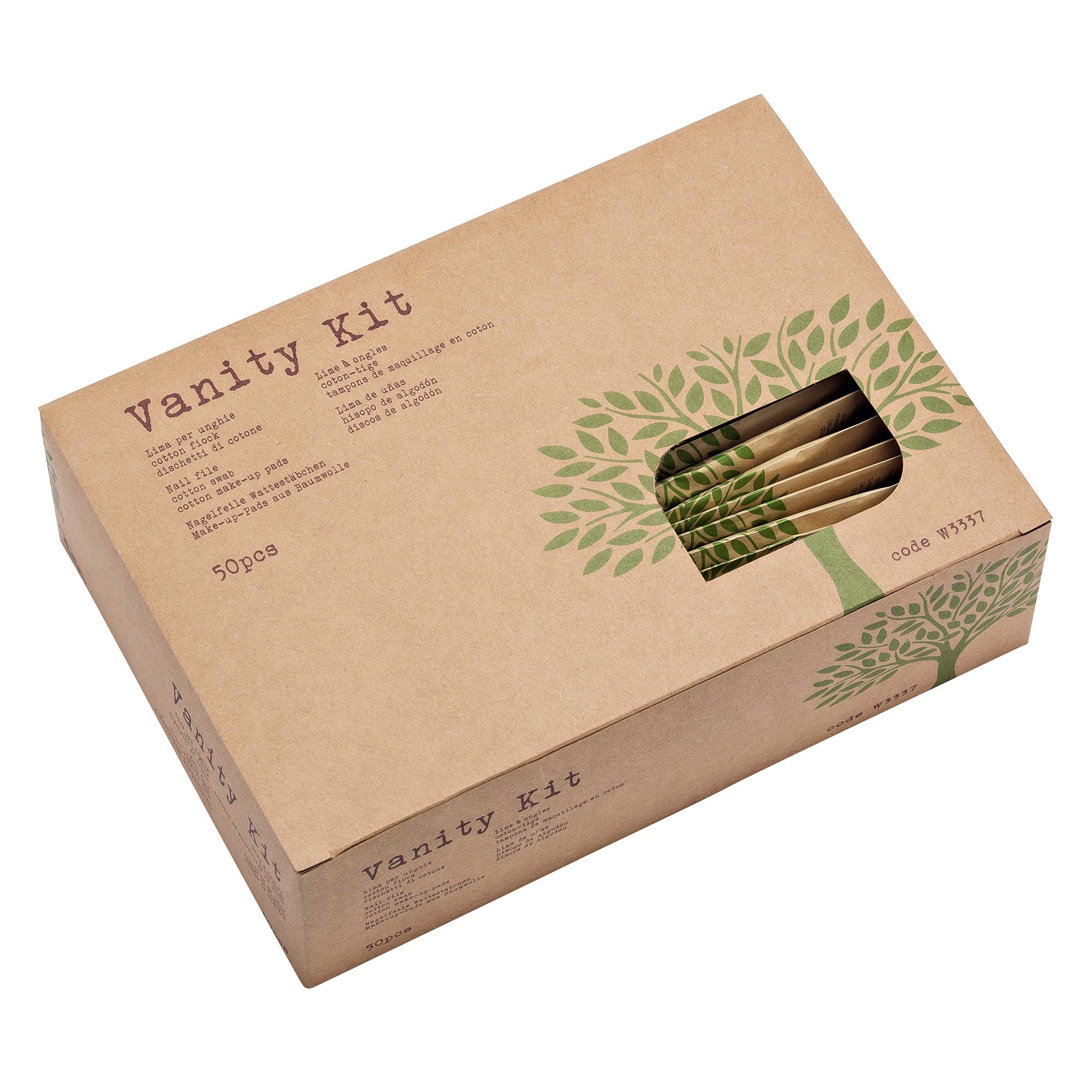 LEONE Confezione da 50 Vanity Kit, Linea Cortesia Natura