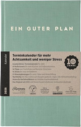 Ein guter Plan 2026 – Ganzheitlicher Terminkalender für mehr Achtsamkeit und wen