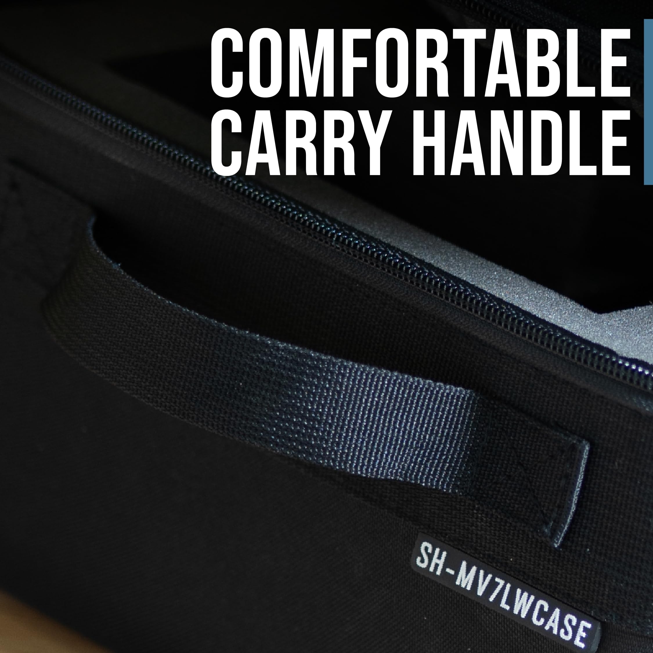 Shure by Gator Pro Lite Series Microphone Case with Form Fitted Interior for SM7 Series Mics, Black - Image 3