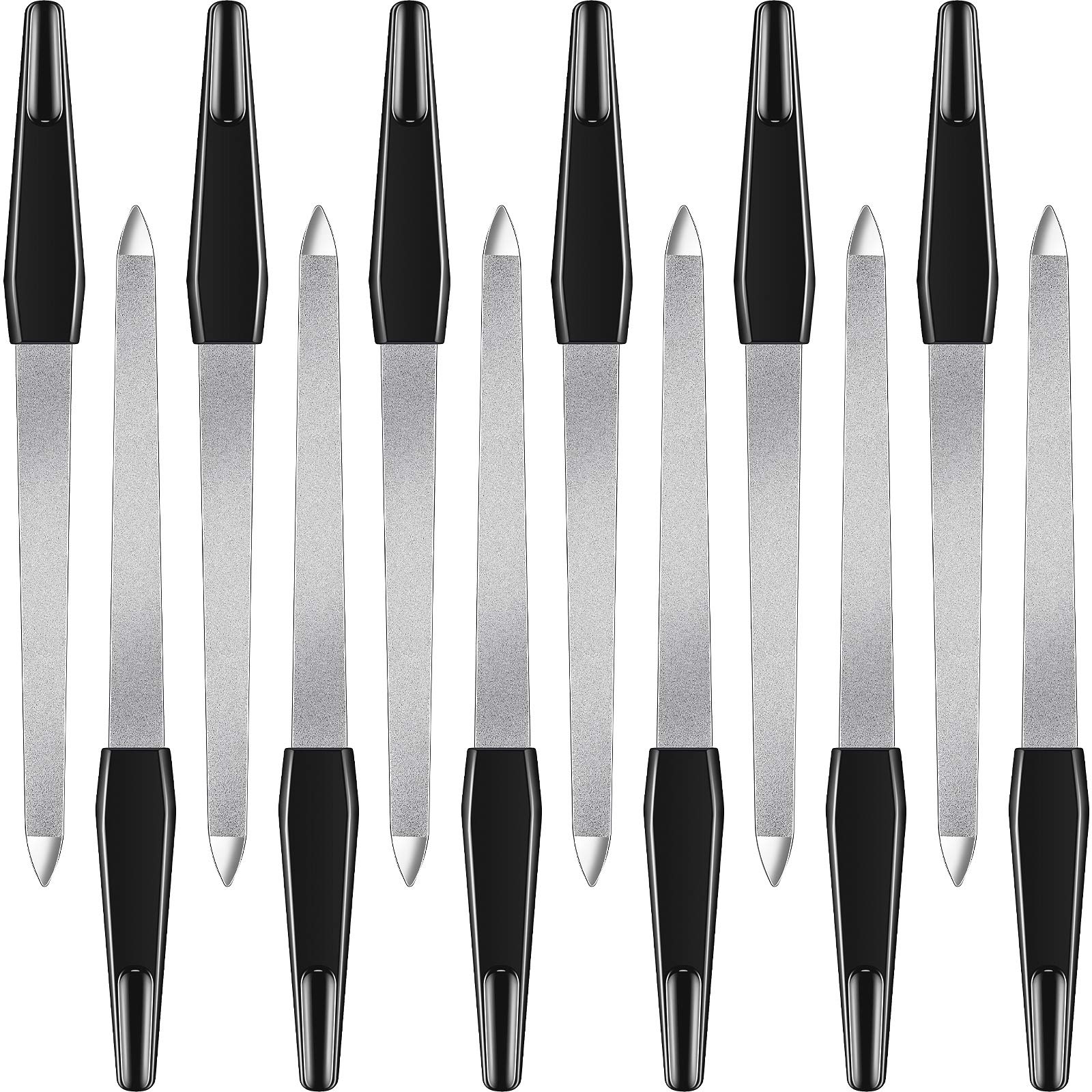 Mudder 12 Pcs Stainless Steel Nail File