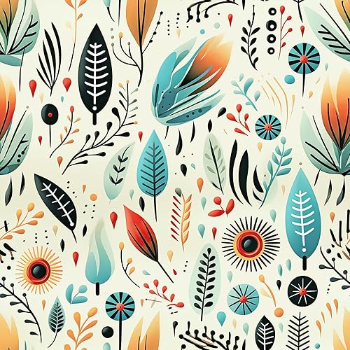 Miniatura 7 de FLFK Papel tapiz bohemio para despegar y pegar, removible con rayas onduladas para sala de estar, dormitorio, cocina, oficina, decoración de