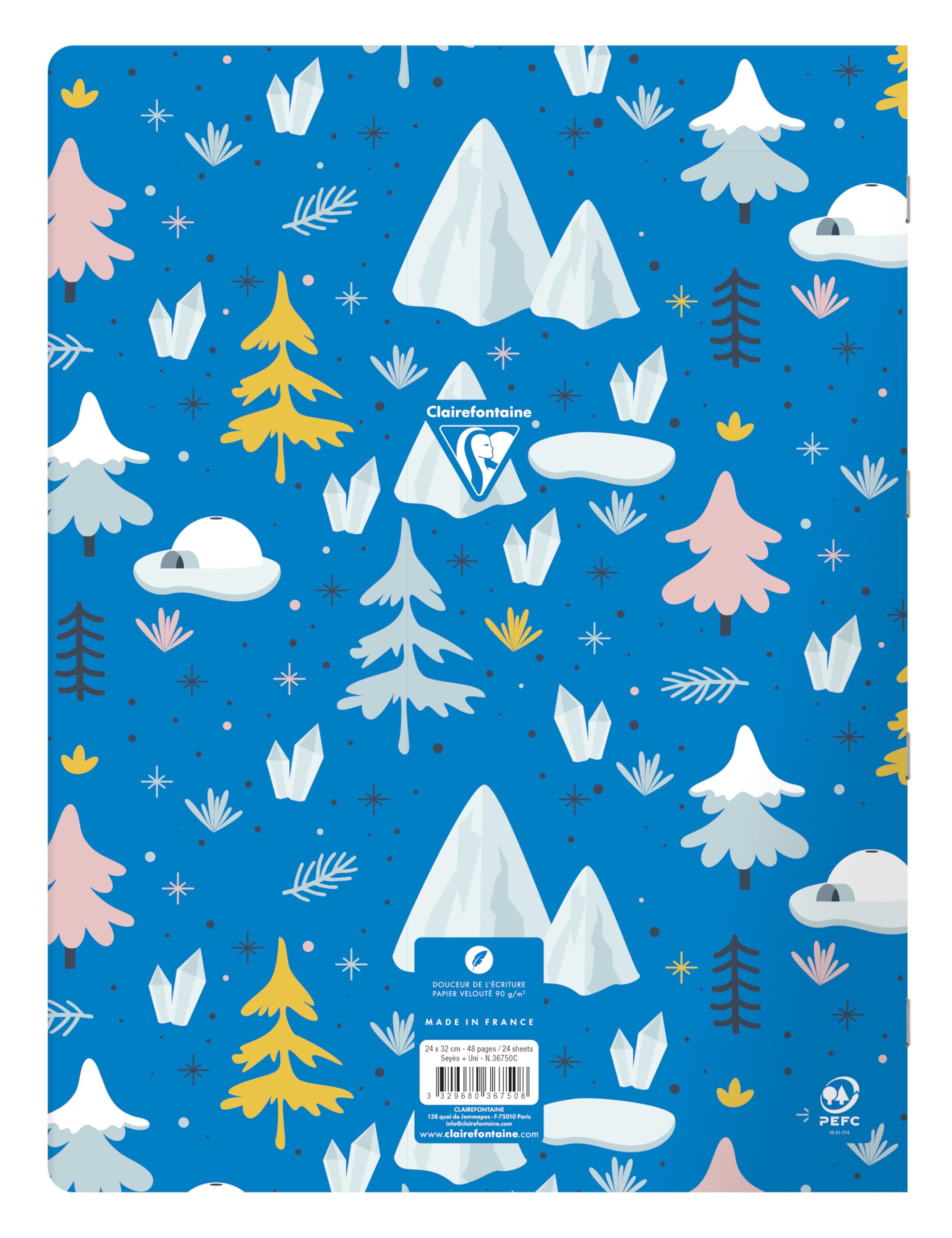 Clairefontaine 36750C zeszyty x20 do poezji, 32 cm, 90 g, 48 stron