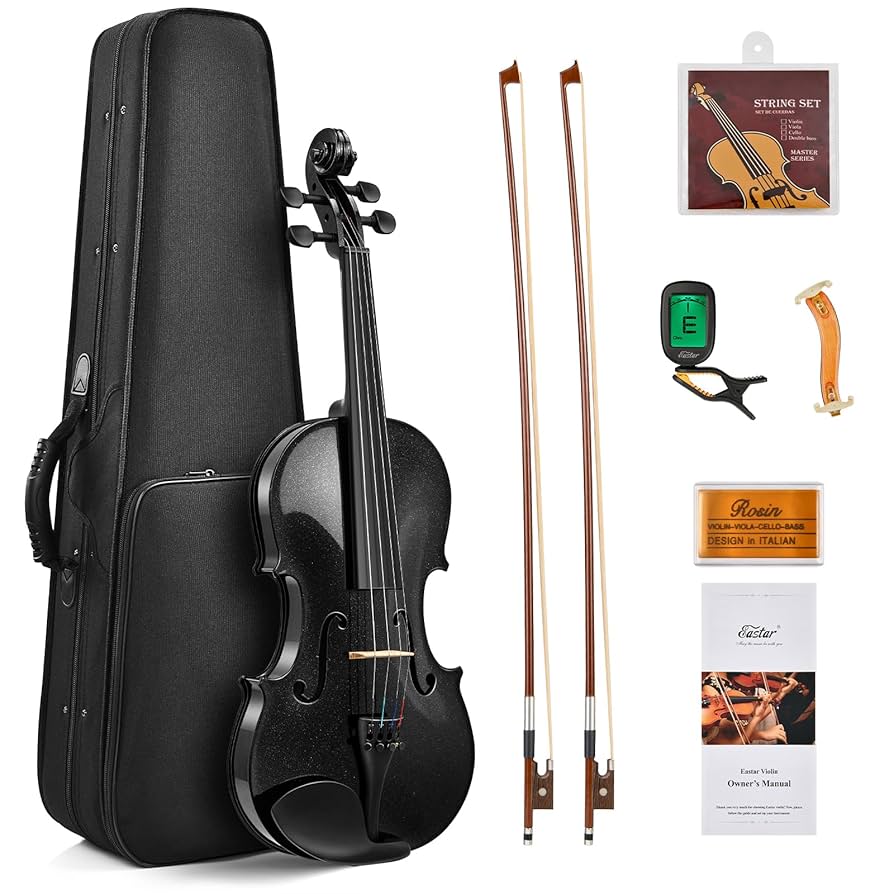 Violin Shoulder Rest 4/4 Full Size SONICAKE Set Full Size Fiddle Solidwood Fo Adults 4/4 Violin