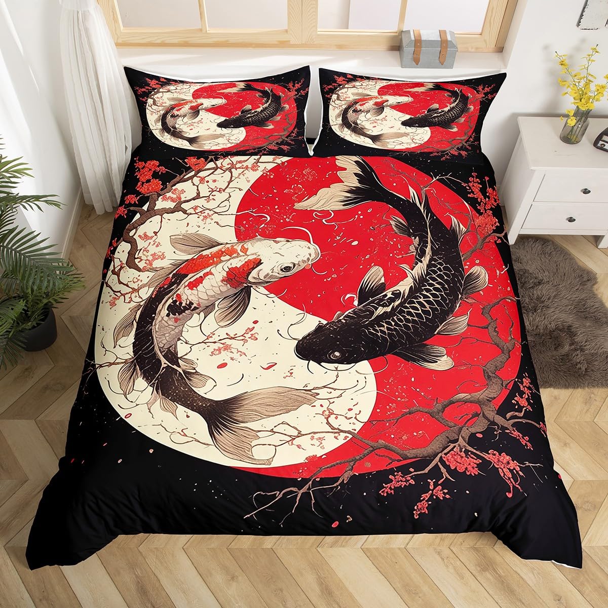 Homewish 100% Baumwolle Bettbezug 3D Drache Bettwä Produktbild-Vorschau 3