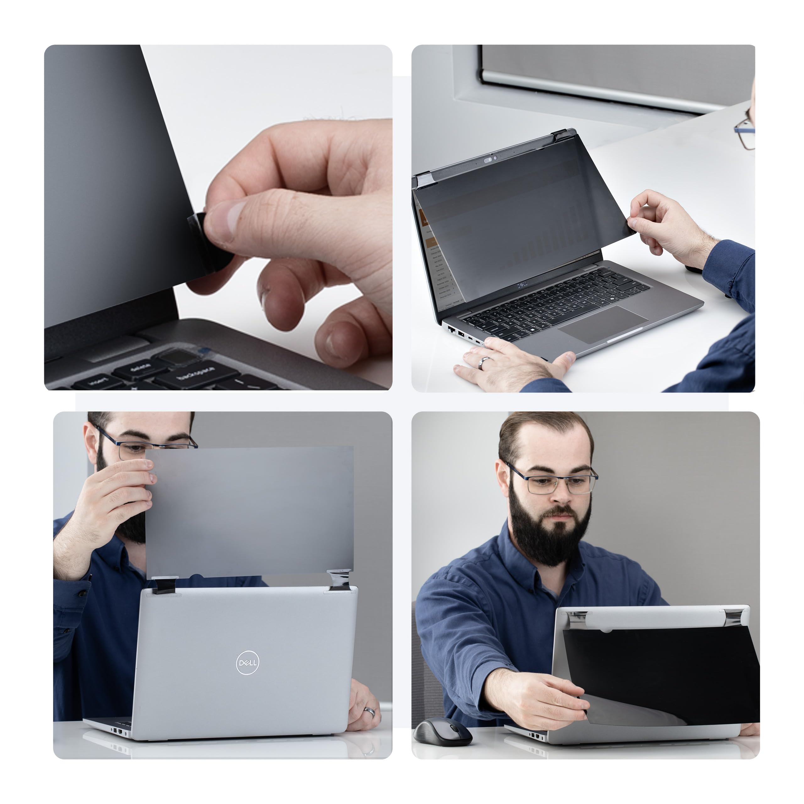 StarTech.com Filtro de Privacidad Táctil Brillante para Portátil 13.3in 16:10 - Protector de Pantalla - De Voltear - Antirreflejo