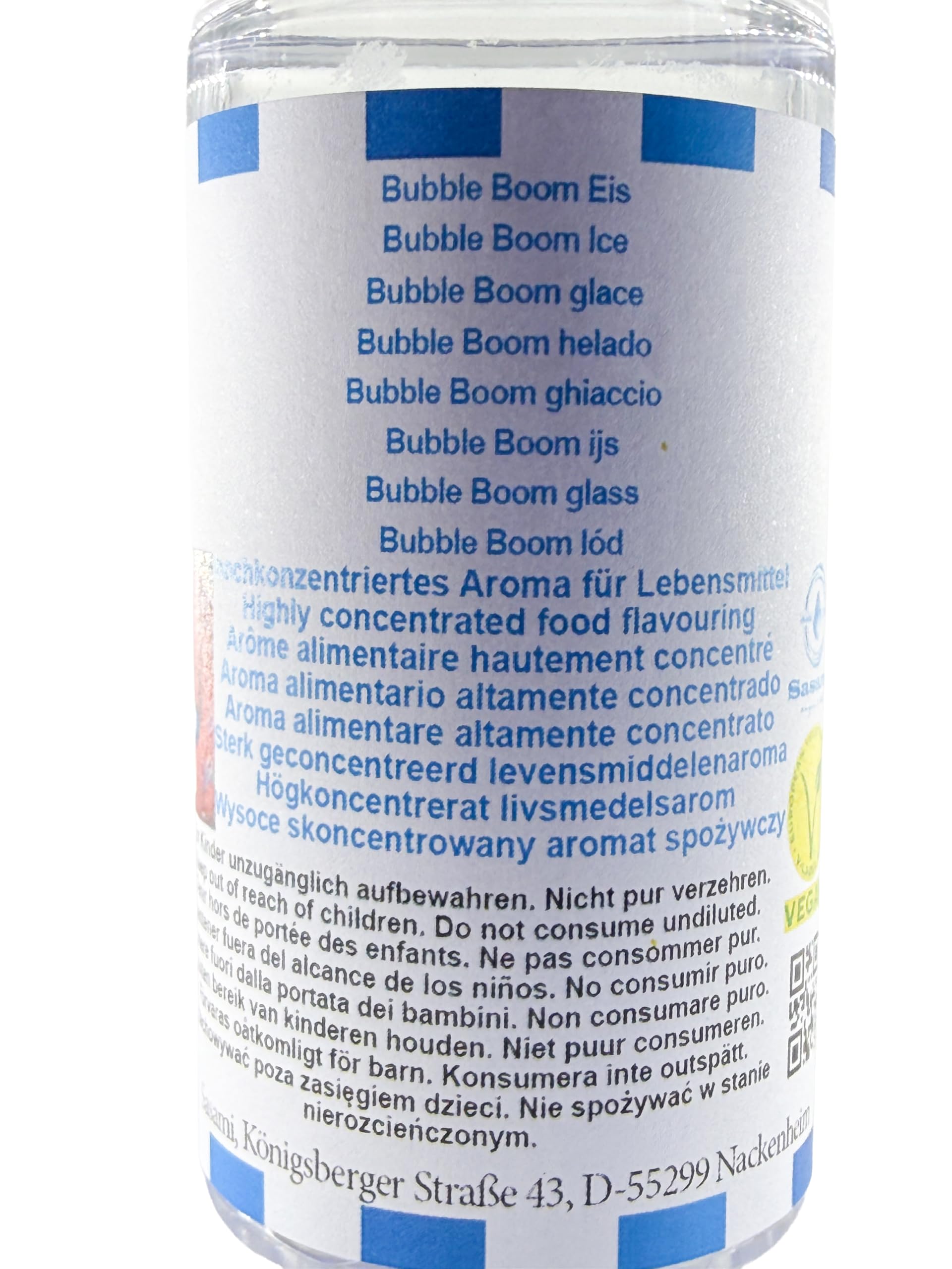Bubble Boom helado aroma concentrado - Vegano - Sasami - 100ml
