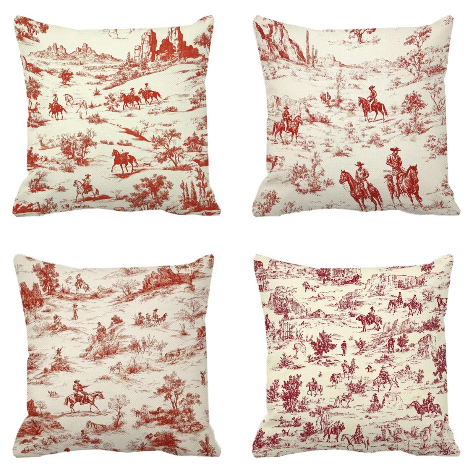 Cojines Sofa Fundas Cojines 50x50cm SúPer Suave Cojin Plano Vaquero Juego de 4, Fundas Almohada Impermeable Exterior, Interior Y Exterior Cojin Decorativos, Para JardíN SalóN Regalos NavideñOs P-439
