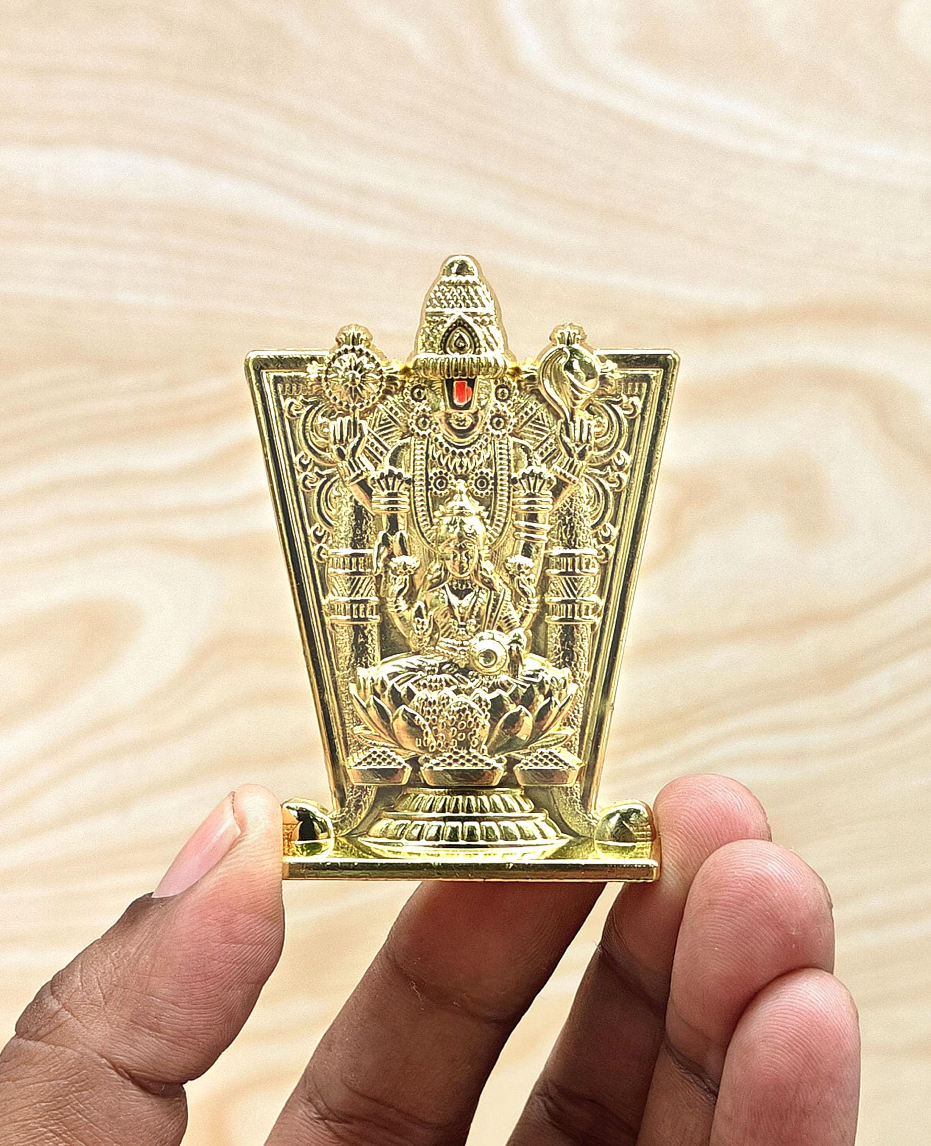SHINDE EXPORTS Balaji Lakshmi Small Metal Idol Statue for car Home