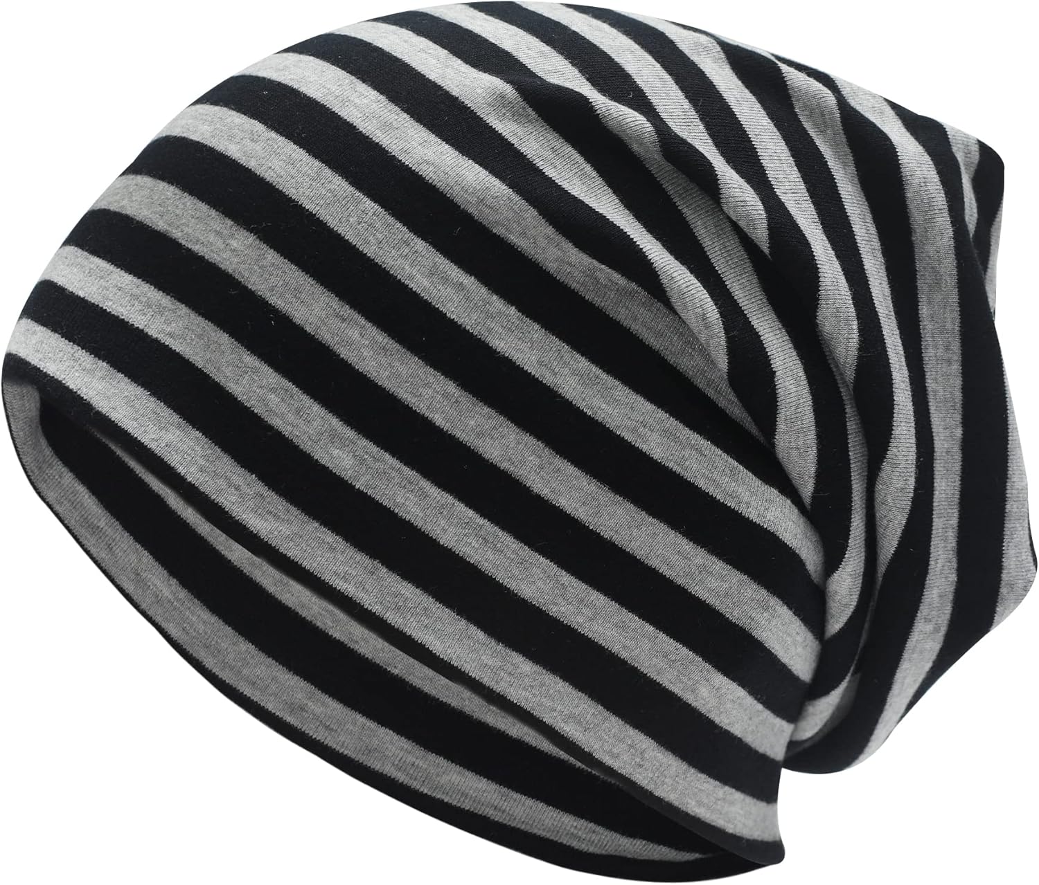 ZLYC Cotton Thin Slouchy Beanie Hat for Men Women Fashion Soft Stretch Knit Skull Cap