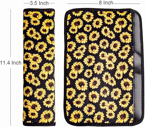 Miniatura 5 de FOR U DESIGNS - 2 fundas universales para cinturón de seguridad, correa de hombro, almohadillas para cochebolsa, cinturón de seguridad suave, talla