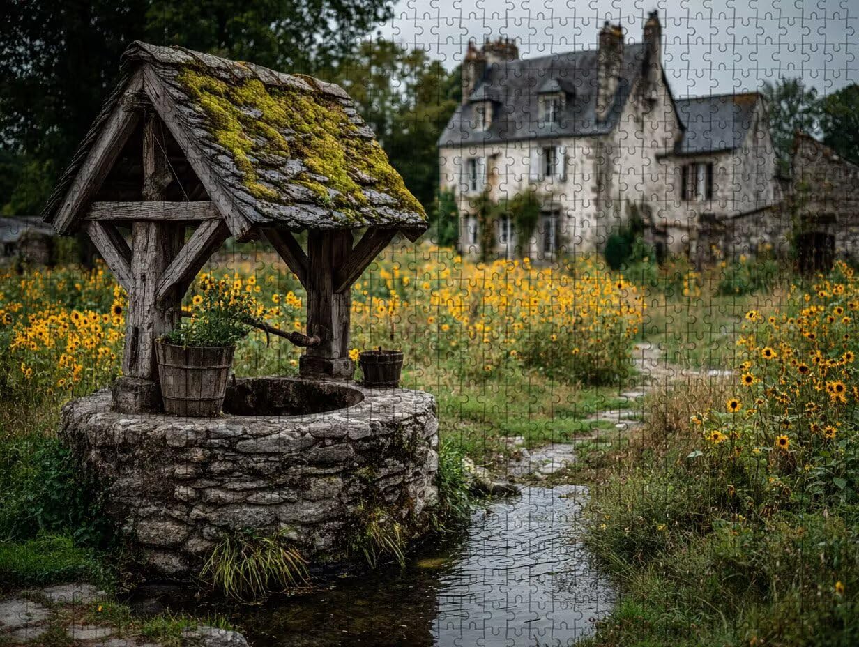 Puzzle 2000 elementów dla dorosłych, krajobraz, drewniane puzzle, 99 x 71 cm, części ściśle do siebie pasują, dla mężczyzn kobiet starszych seniorów, dekompresji, letnia dekoracja ścienna, prezenty