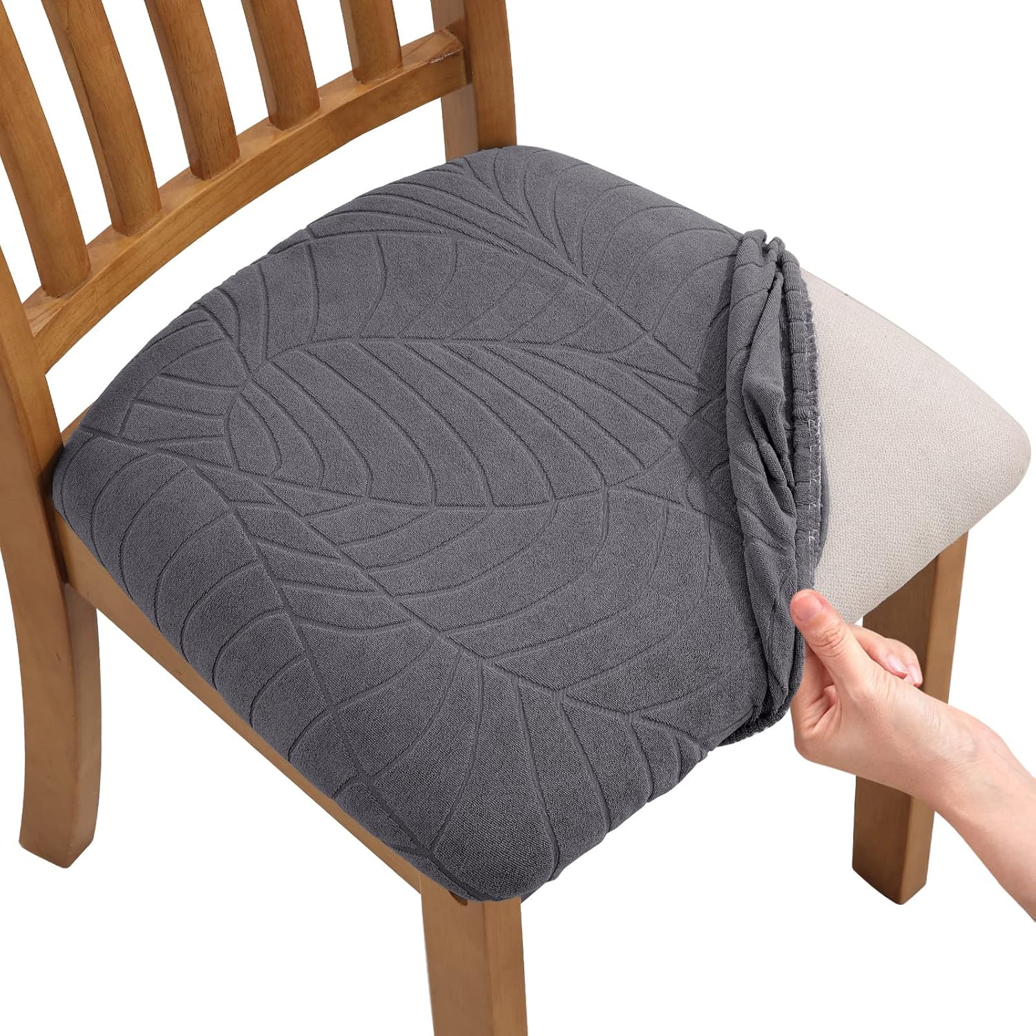 Fuloon Super Fit Stretch Spandex Lattice Jacquard Removable Washable