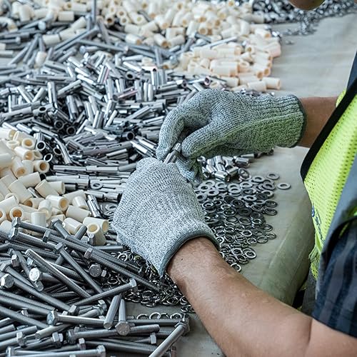 Miniatura 6 de ANDANDA Guantes resistentes a cortes, guantes de seguridad de grado alimenticio para cortar ostras, procesamiento de filetes de pescado, corte de