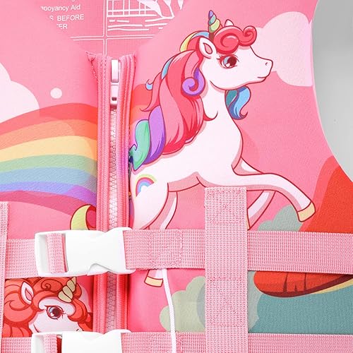 Miniatura 4 de Chaleco de natación de neopreno para niños, chaqueta de natación para niños pequeños, flotadores, ayuda a la natación para niños y niñas de 1 a 9