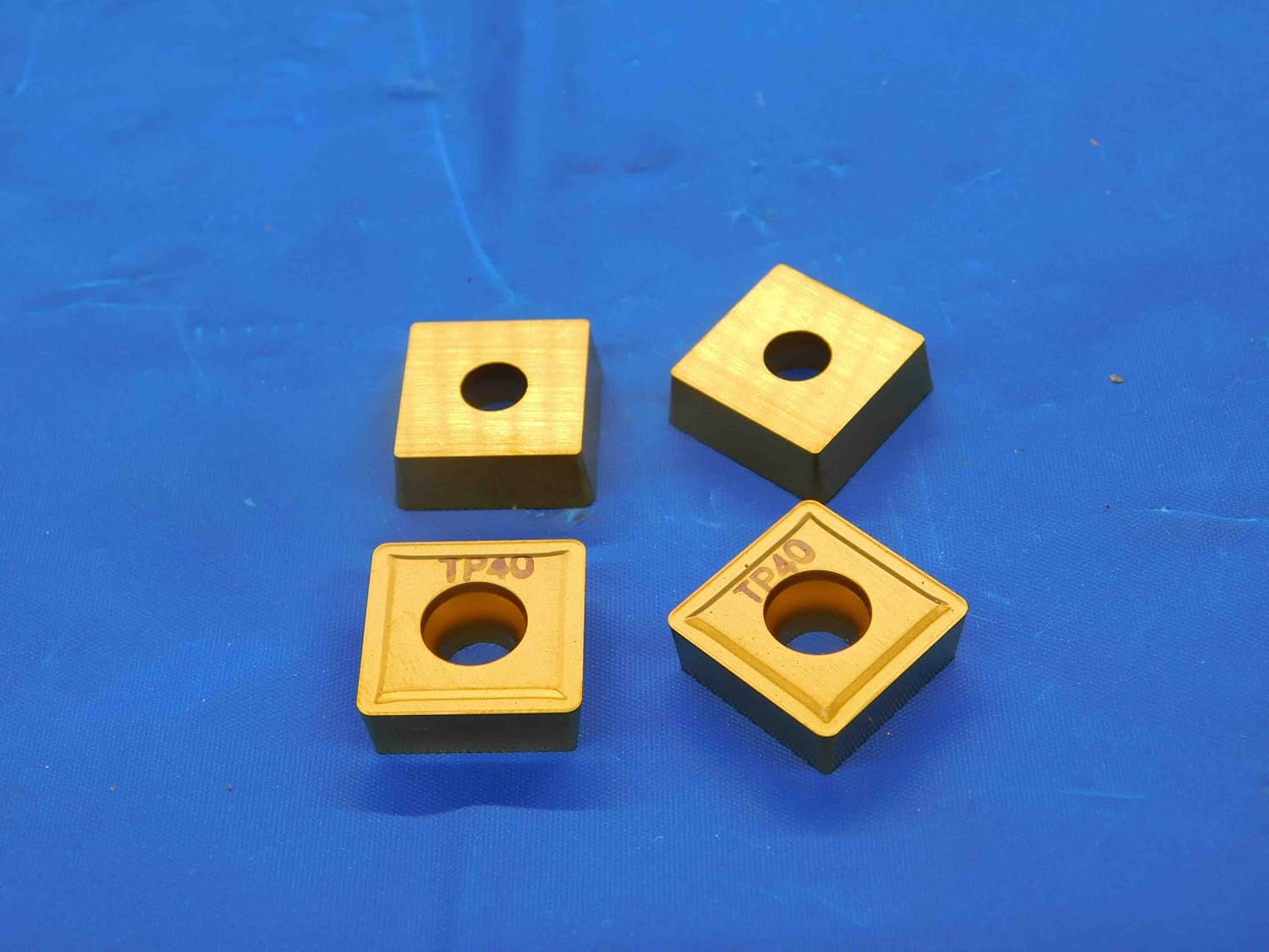 4pcs New SECO SCMT150512-F2 TP40 TiN Coated Carbide Turning Inserts SCMT 15 05 - CB2849BR3