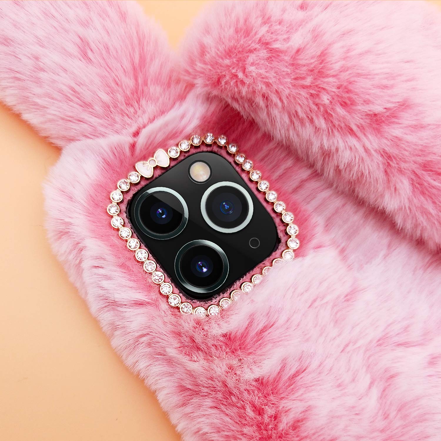 Amazon.com: Omorro Plush Rabbit Case for iPhone 14 Pro Max - Soft