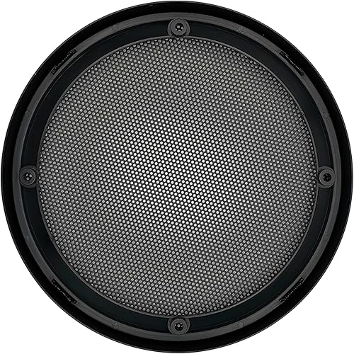 Miniatura 3 de Cubiertas para parrilla de altavoz de 6 pulgadas, protector de subwoofer para automóvil, marco de plástico ABS con malla metálica, color negro, 2