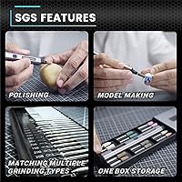 Vista 6 de AM ARROWMAX - Bolígrafo de grabado eléctrico, 42 puntas con estuche de aluminio, control de movimiento inteligente, OLED, Bluetooth, aplicación