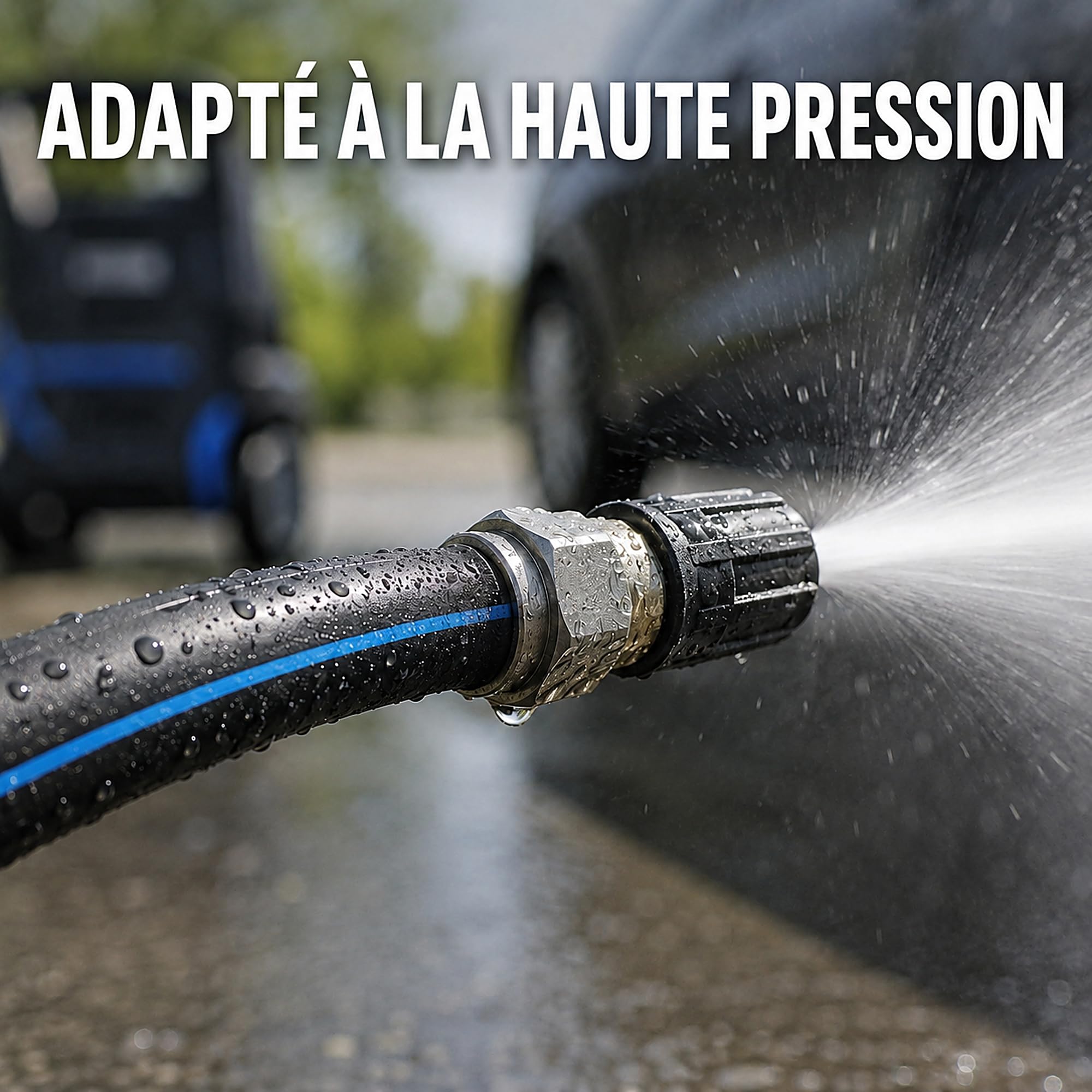 ESTO Tuyau d'irrigation 10 PN 50 ou 100 mètres diamètre 20, 25 ou 32, tuyau d'eau de jardin, polyéthylène haute densité, irrigation haute pression, jardin, tuyau d'arrosage (20 mm diamètre, 50 m)