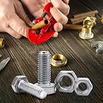 MECCANIXITY 6Pcs Flat Washer, M26 Copper Washers Copper Sealing Ring Crush Washer Kit Assortment, 26mm ID, 32mm OD, 2mm Thick for Bolts Screws Machinery Repair