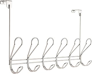 Franklin Brass OTDDOL6-CHR-R Dolen Door, 6-Coat and Hat Hook Rail/Rack, Chrome