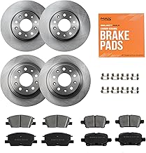 Max Advanced Brakes – ValueMAX Front & Rear Brake & Rotor Kit for Daily Driving – OE Brake Rotors & Ceramic Brake Pads – Fits 2018-2021 Chevy Equinox; 2016-2019 Malibu