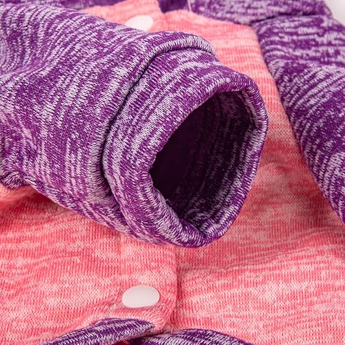 Miniatura 14 de Paquete de 3 suéteres para perro, suéteres para perros pequeños, ropa cálida y suave para mascotas para cachorros, gatos medianos y grandes, perros