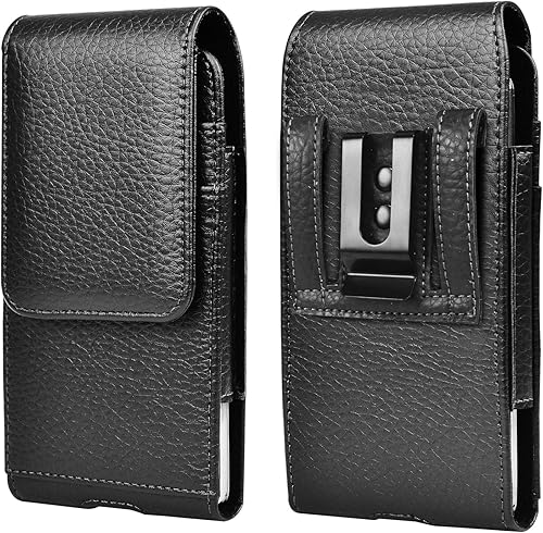 Funda de teléfono para Samsung Galaxy S25 S24 S23 S22 S21 S20 FE S10 S9 A51 A52 A53 Note 20 Note 10 Plus LG Stylo 5 Funda de piel sintética con clip