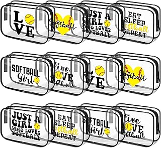 Reginary 12 bolsas de maquillaje de softbol d...