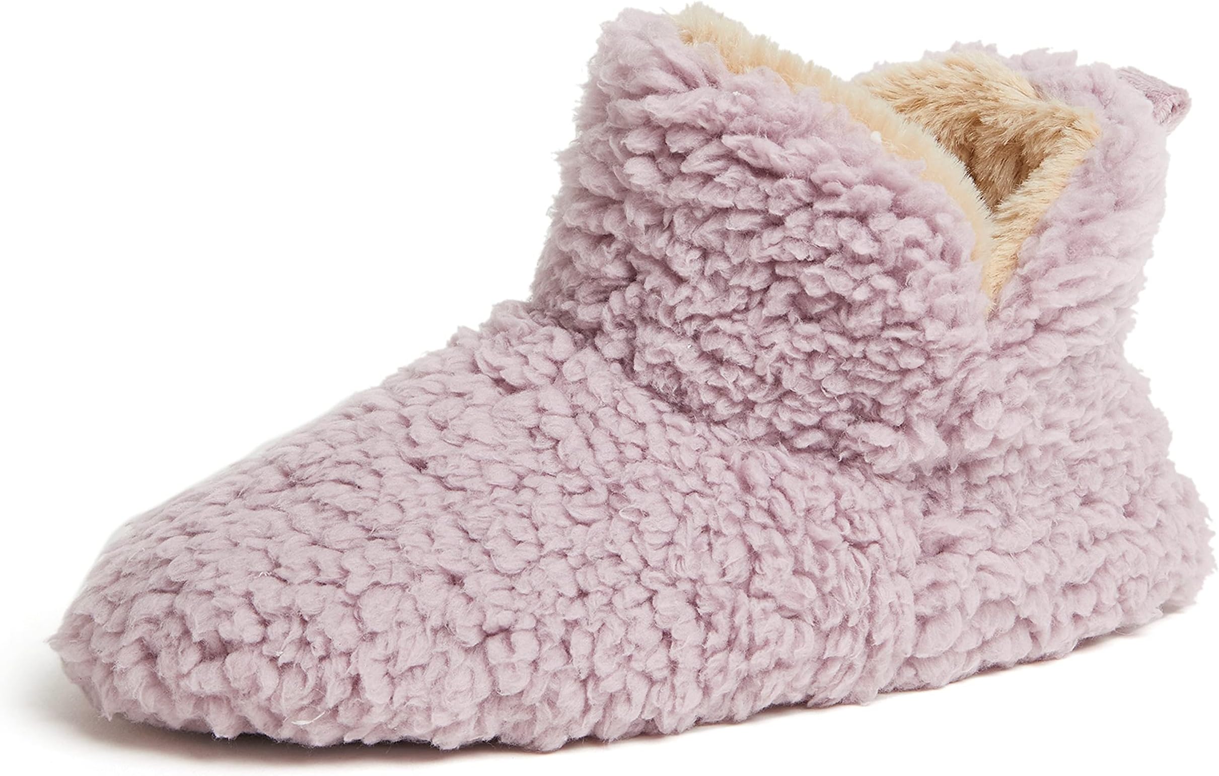 DearfoamsWomen's Chelsea Faux Fuzzy Sherpa Indoor House Bootie Slipper