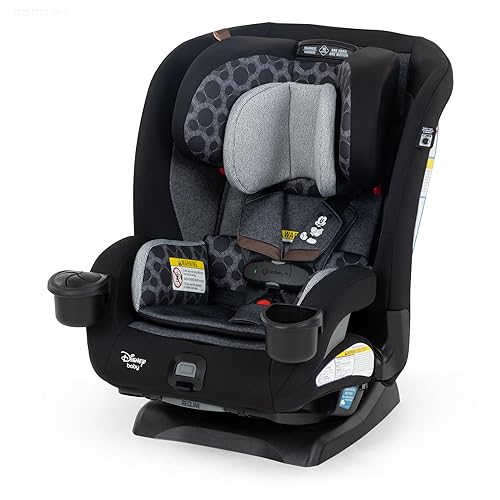 Disney Baby EverSlim - Asiento convertible 4 en 1 para automóvil, diseño vintage de Mickey Mouse