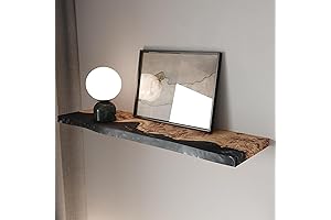 Amazing Epoxy Resin & Wood Floating Shelves