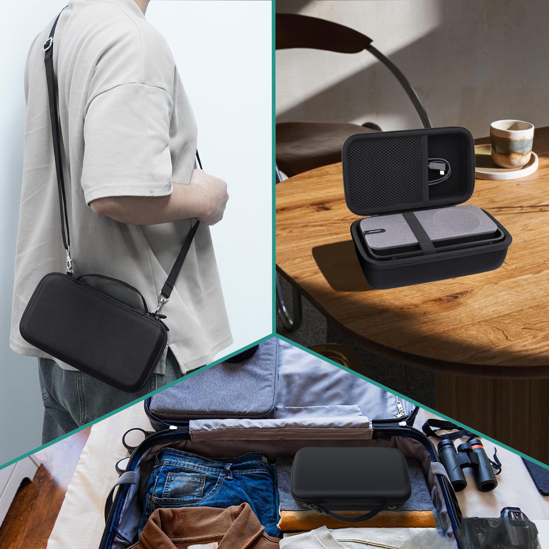 co2CREA Harte Tasche für Bose SoundLink Home Bluetooth Tragbaren Lautsprecher Case Etui Tragetasche, Nur hülle