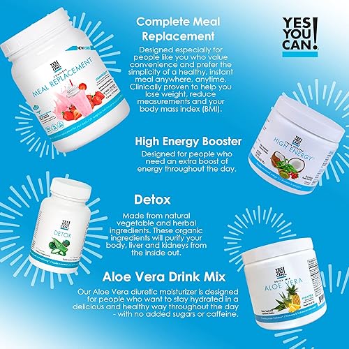 Miniatura 8 de Yes You Can Kit de desintoxicación Plus café de reemplazo de comidas hibisco de aloe vera  Polvo completo de reemplazo de comidas potenciador de