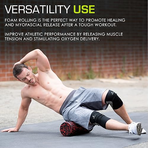 Miniatura 102 de ProsourceFit Rodillos de espuma de alta densidad largos, herramienta de masaje atlético firme de cuerpo completo para estiramiento de espalda, yoga,