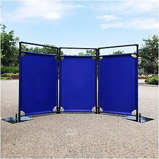 Barricada de tráfico retráctil, barreras de seguridad móviles de 3 paneles para calzadas, puerta de tijera expandible para centro comercial y construcción, 99 cm de alto, color negro, 4 juegos